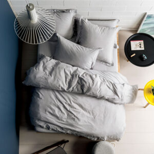 250TC Cotton Grey Duvet Cover