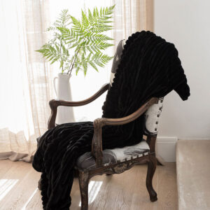 Decadence Black Throw