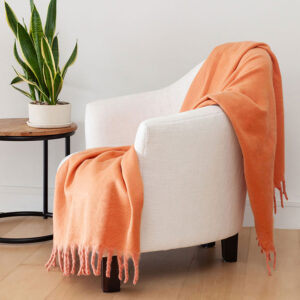 Embrace Coral Blossom Throw