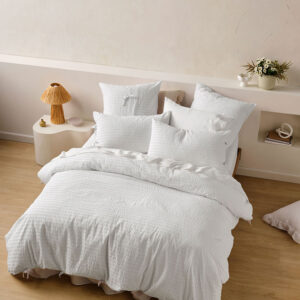 Ferrara White Duvet Cover Set