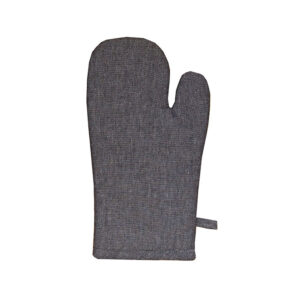 Revana Chambray Black Oven Mitt