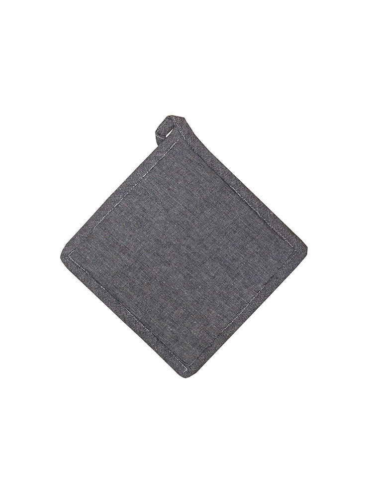 Revana Chambray Black Pot Holder