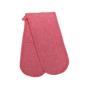 Revana Chambray Red Double Oven Glove