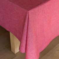 Revana Chambray Red Tablecloth - Image 2