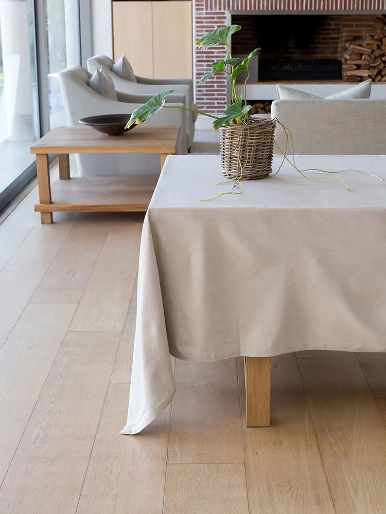 Revana Chambray Stone Tablecloth - Image 3