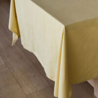Revana Chambray Yellow Tablecloth - Image 2