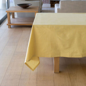 Revana Chambray Yellow Tablecloth