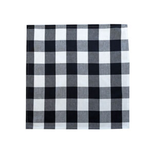Revana Check Black 4 Pack Napkins