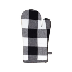 Revana Check Black Oven Mitt