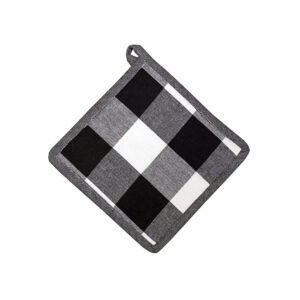 Revana Check Black Pot Holder