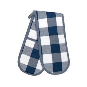 Revana Check Navy Double Oven Glove