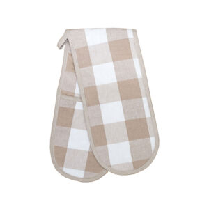 Revana Check Stone Double Oven Glove