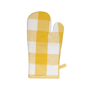 Revana Check Yellow Oven Mitt
