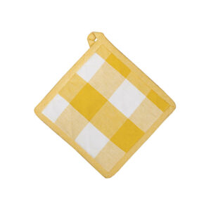 Revana Check Yellow Pot Holder