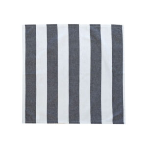 Revana Stripe Black 4 Pack Napkins