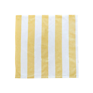 Revana Stripe Yellow 4 Pack Napkins