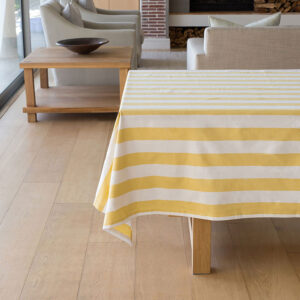 Revana Stripe Yellow Tablecloth
