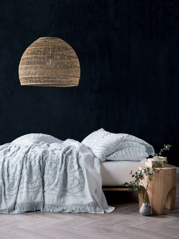 Somers Soft Blue Bed Cover