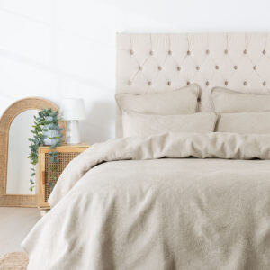 Manon Oatmeal Coverlet Set
