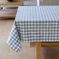 Oxford Check Light Blue Tablelinen - Image 4