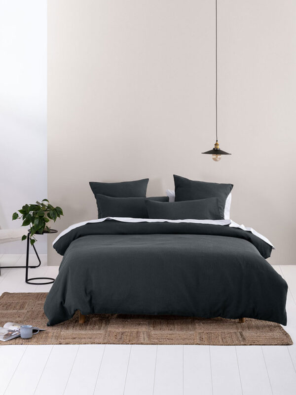 Providence Charcoal Duvet Cover Set