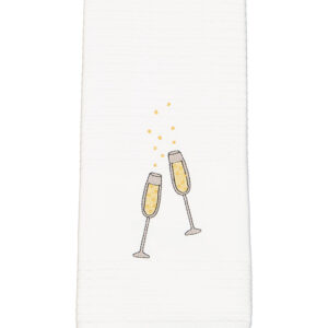 Champagne Glasses Tea Towel