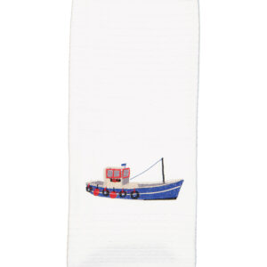 Fishing Boat Tea Towel
