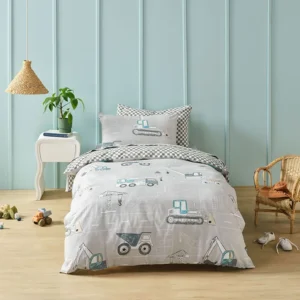 Construction Day Kiddies Duvet Cover Set