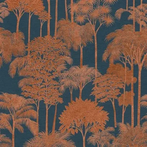 Laguna Wallpaper - Copper Leaf