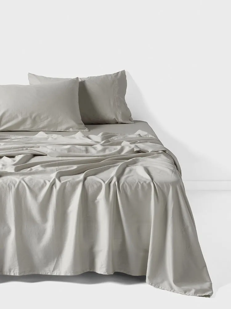 Surf Wash Flat Sheet Light Silver - Image 3