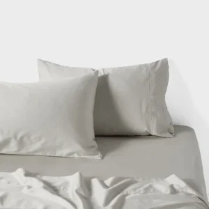 Surf Wash Pillowcase Light Silver