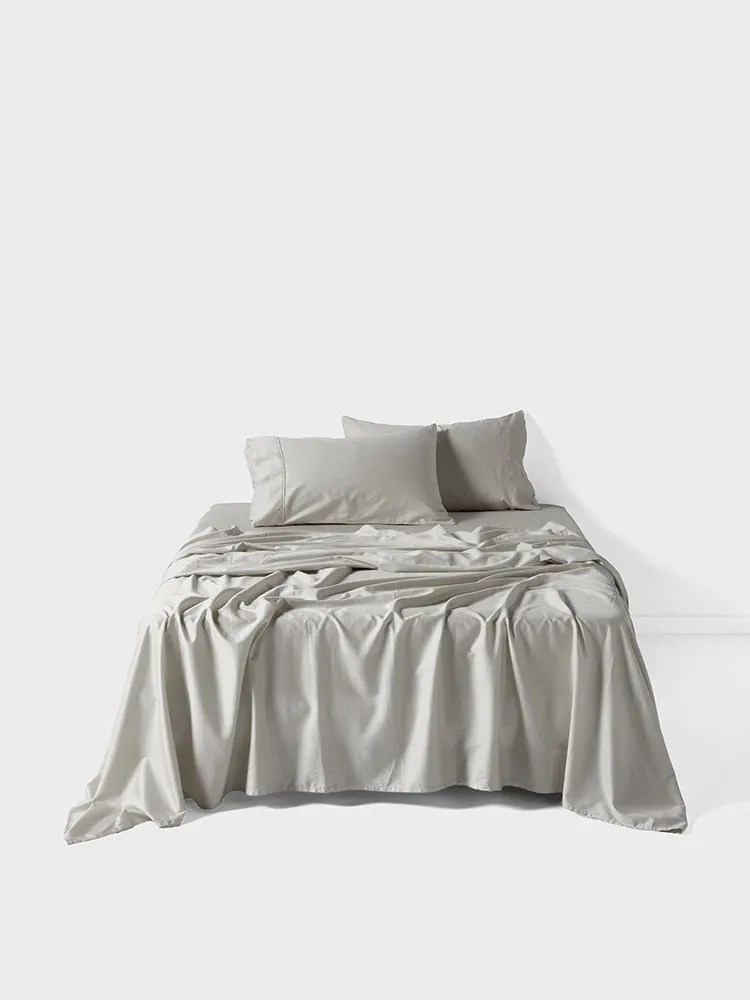 Surf Wash Flat Sheet Light Silver